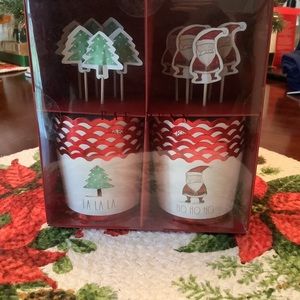 Rae Dunn Christmas themed Baking Cups